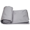 Waterproof Poly Tarp 5x15m with Grommets Grey I5834