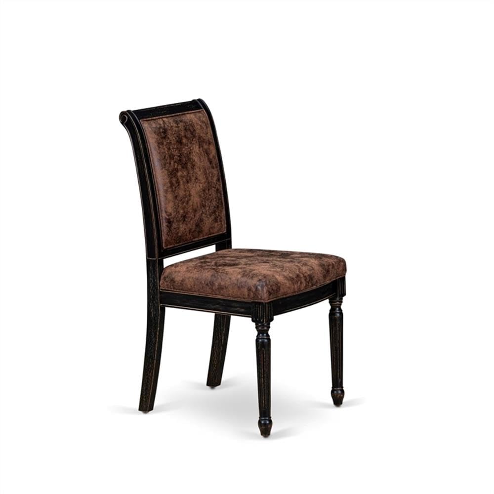 Black Acacia Wood Dining Chairs Set of 2 H570429