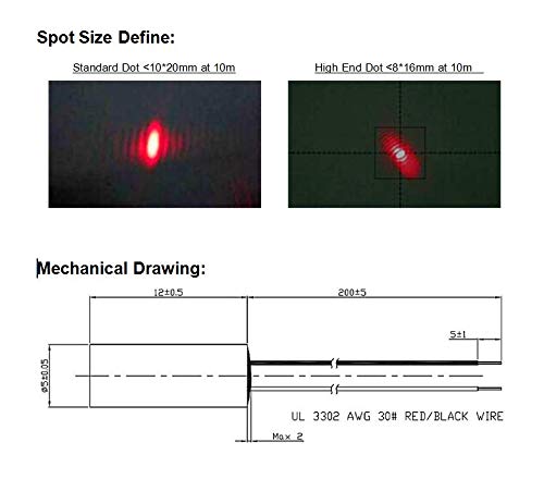 650nm Red Dot Laser Diode Module O3101