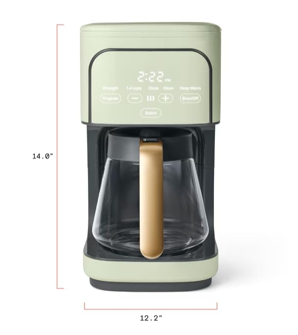 12 Cup Programmable Coffee Maker with Glass Carafe W6452
