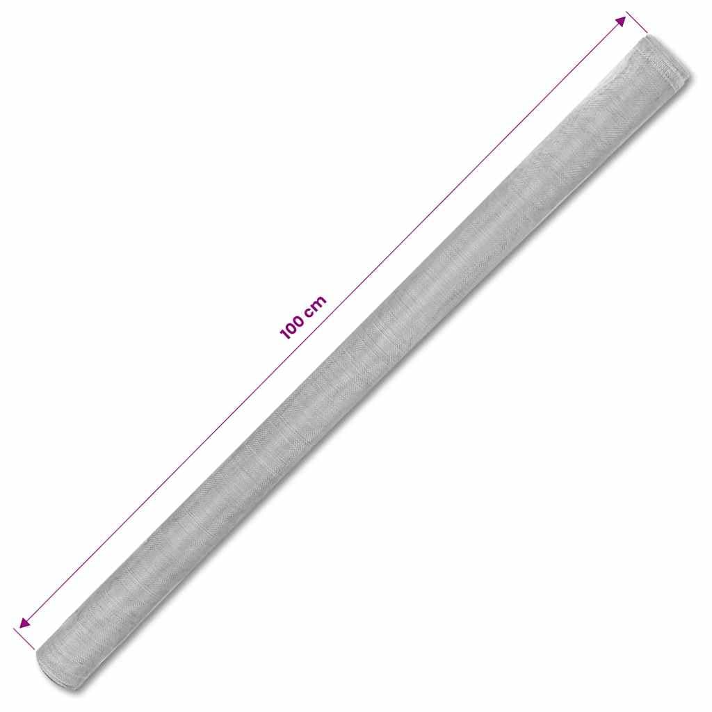 Aluminum Mesh Screen 39.4x196.9 Inch Silver Mesh Roll W640814