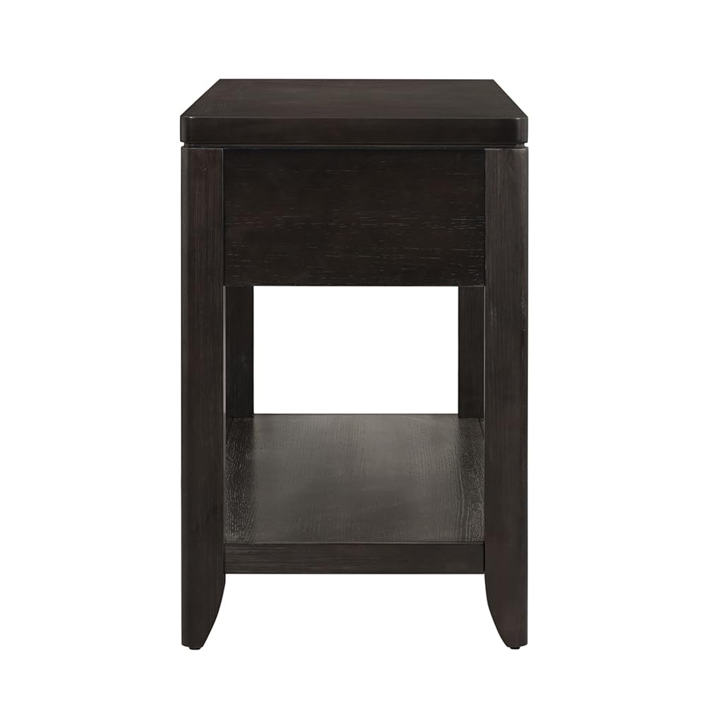 Two-Drawer Console Table with Metal Detailing and Oak Veneer F1137