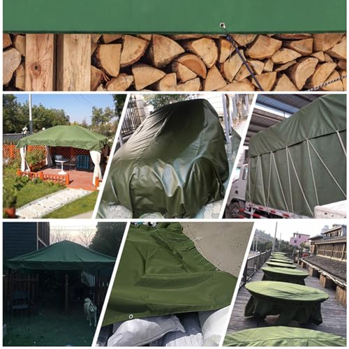 Waterproof Poly Tarp 5x15m with Grommets Grey I5834