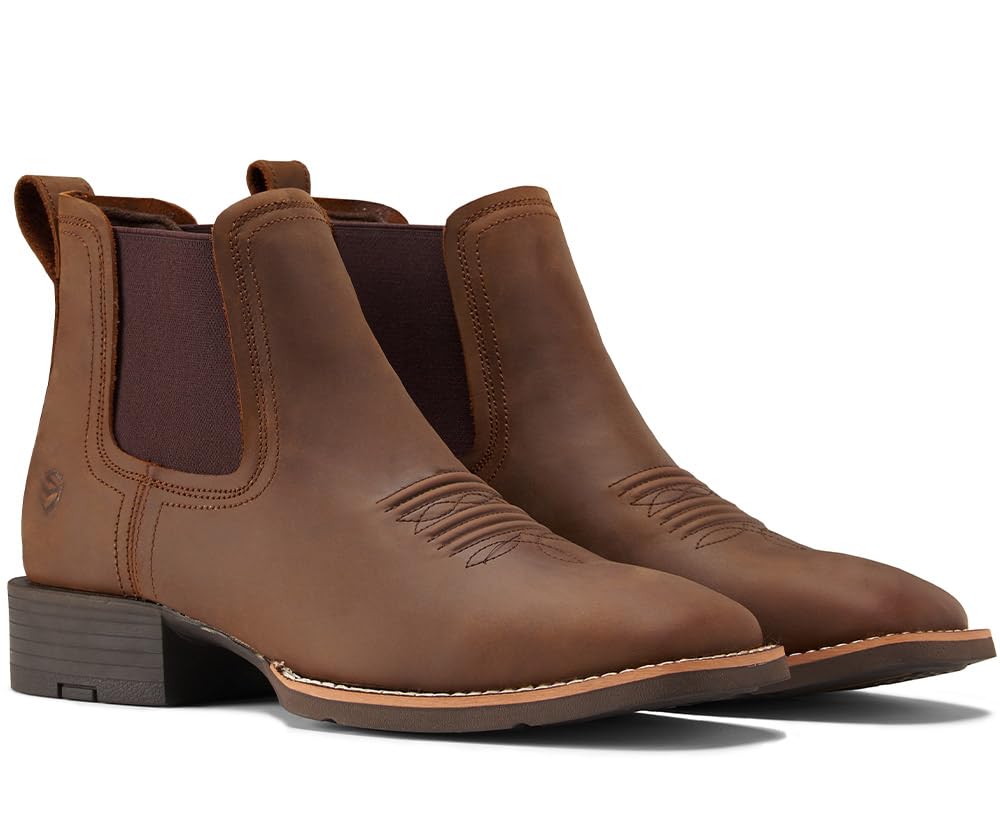 Slip-On Square Toe Western Boots L11071