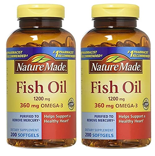 Fish Oil 1200mg Omega-3 400 Softgels N9051
