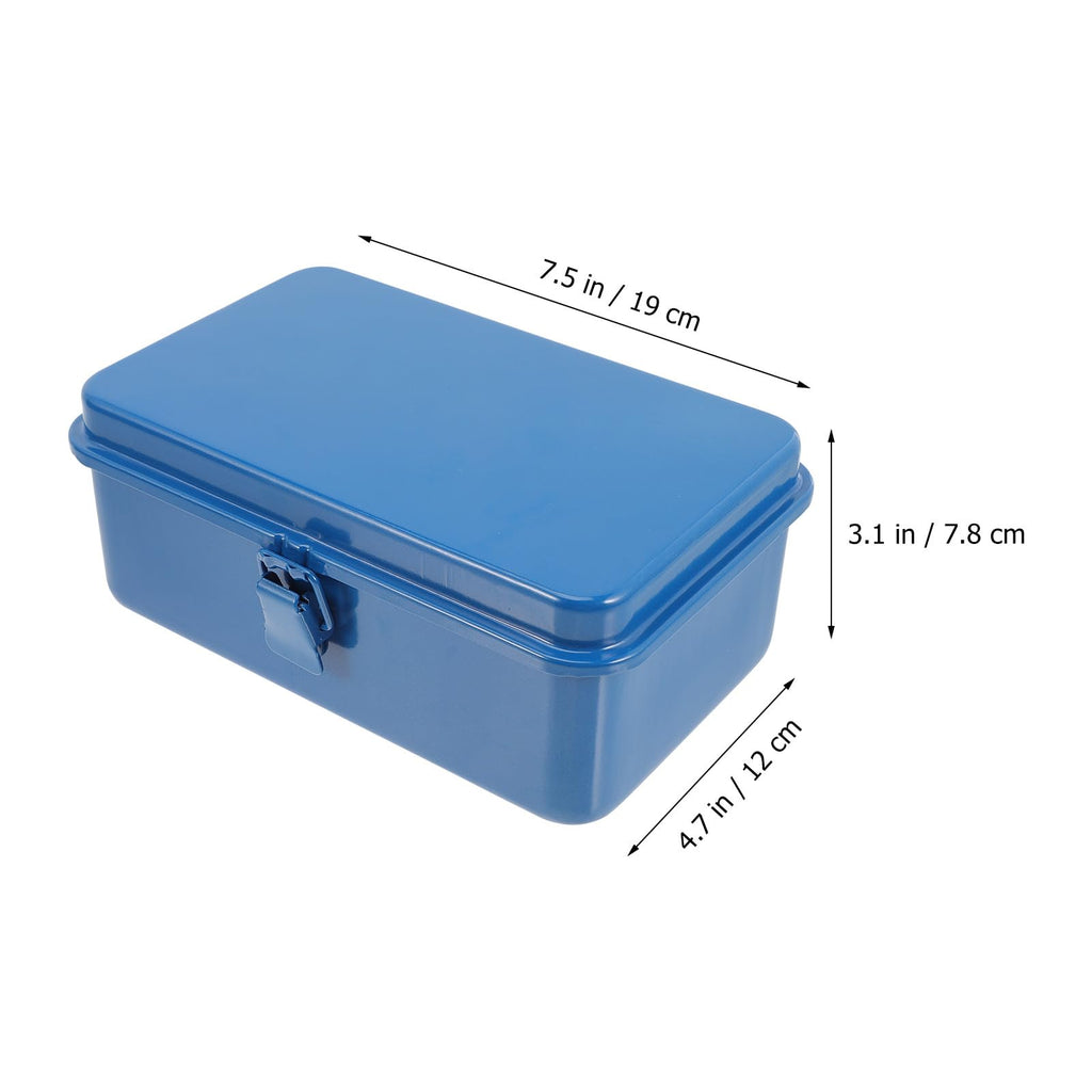Blue Heavy Duty Portable Iron Toolbox Organizer R79468