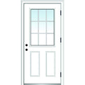 Primed Left Hand Outswing Prehung Steel Door 36"x80" N209038