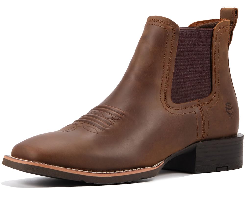 Slip-On Square Toe Western Boots L11071