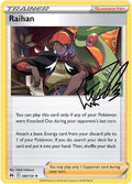Reverse Foil Pokemon Trainer Autograph Card O50873