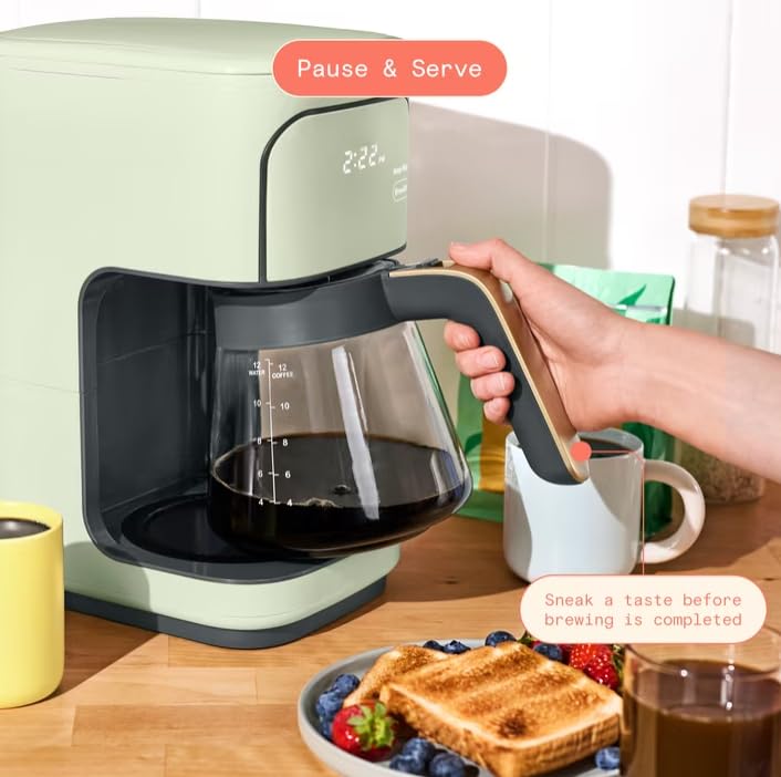 12 Cup Programmable Coffee Maker with Glass Carafe W6452