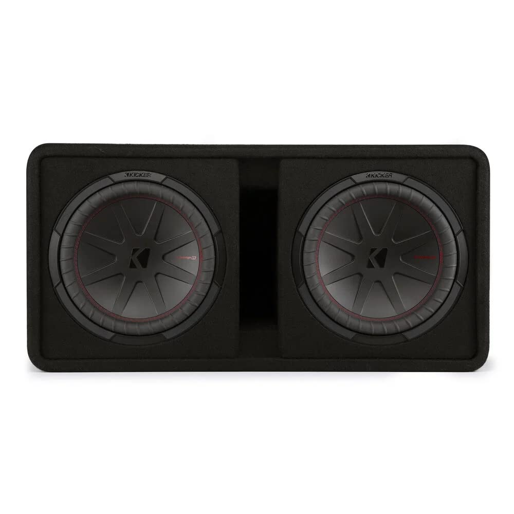 Dual 12" 1000W RMS 2 Ohm Loaded Subwoofer Enclosure & Amp Package V9924
