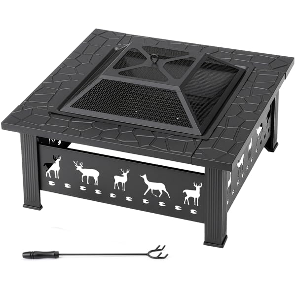 32-inch Square Wood-Burning Stove F983792