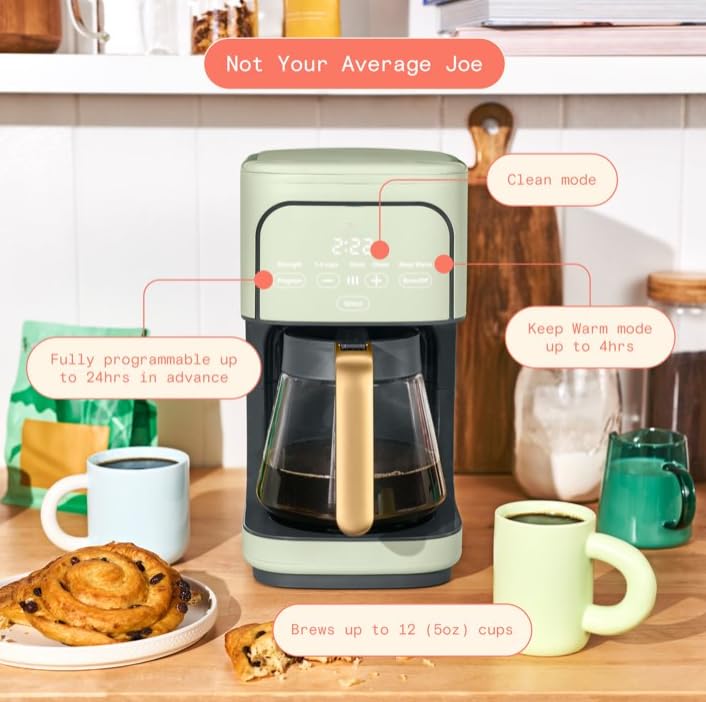 12 Cup Programmable Coffee Maker with Glass Carafe W6452