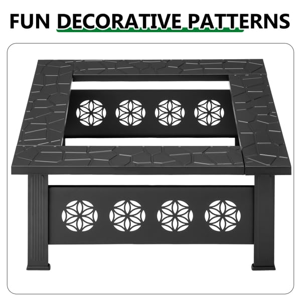 32-inch Square Wood-Burning Stove F983792
