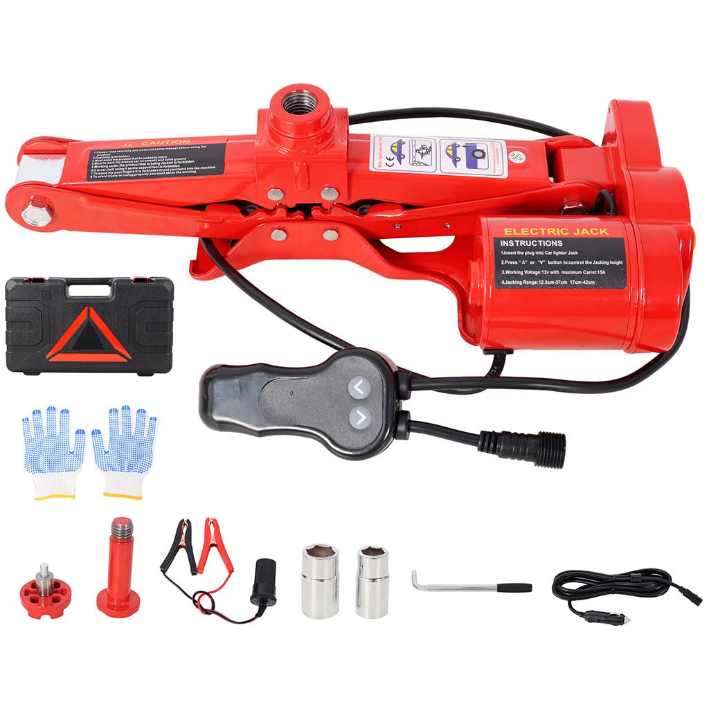 3 Ton Electric Scissor Jack Kit with Carry Case L6311