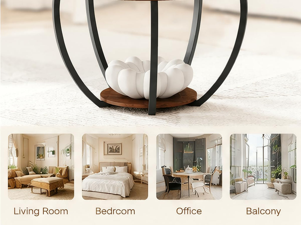 Round Coffee Table with Storage G890