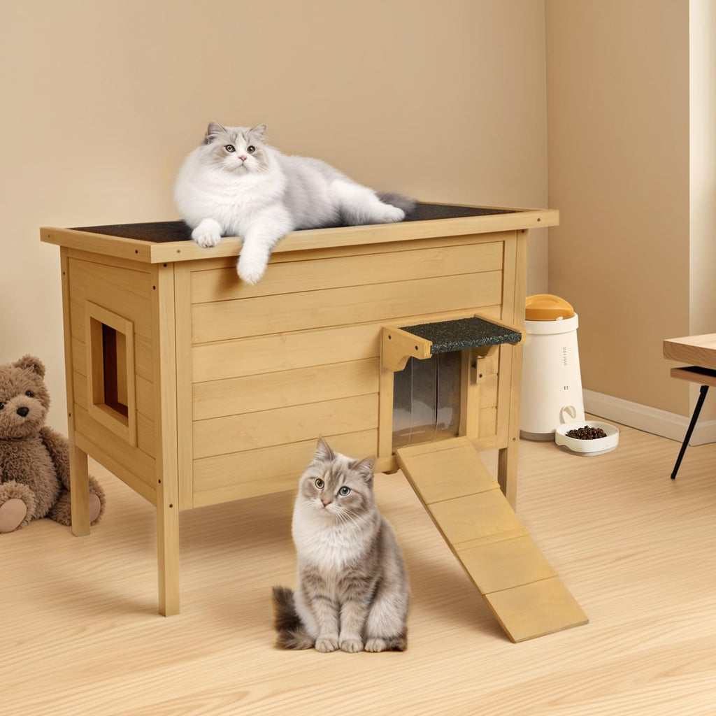Large Insulated Weatherproof Outdoor Cat House U865088