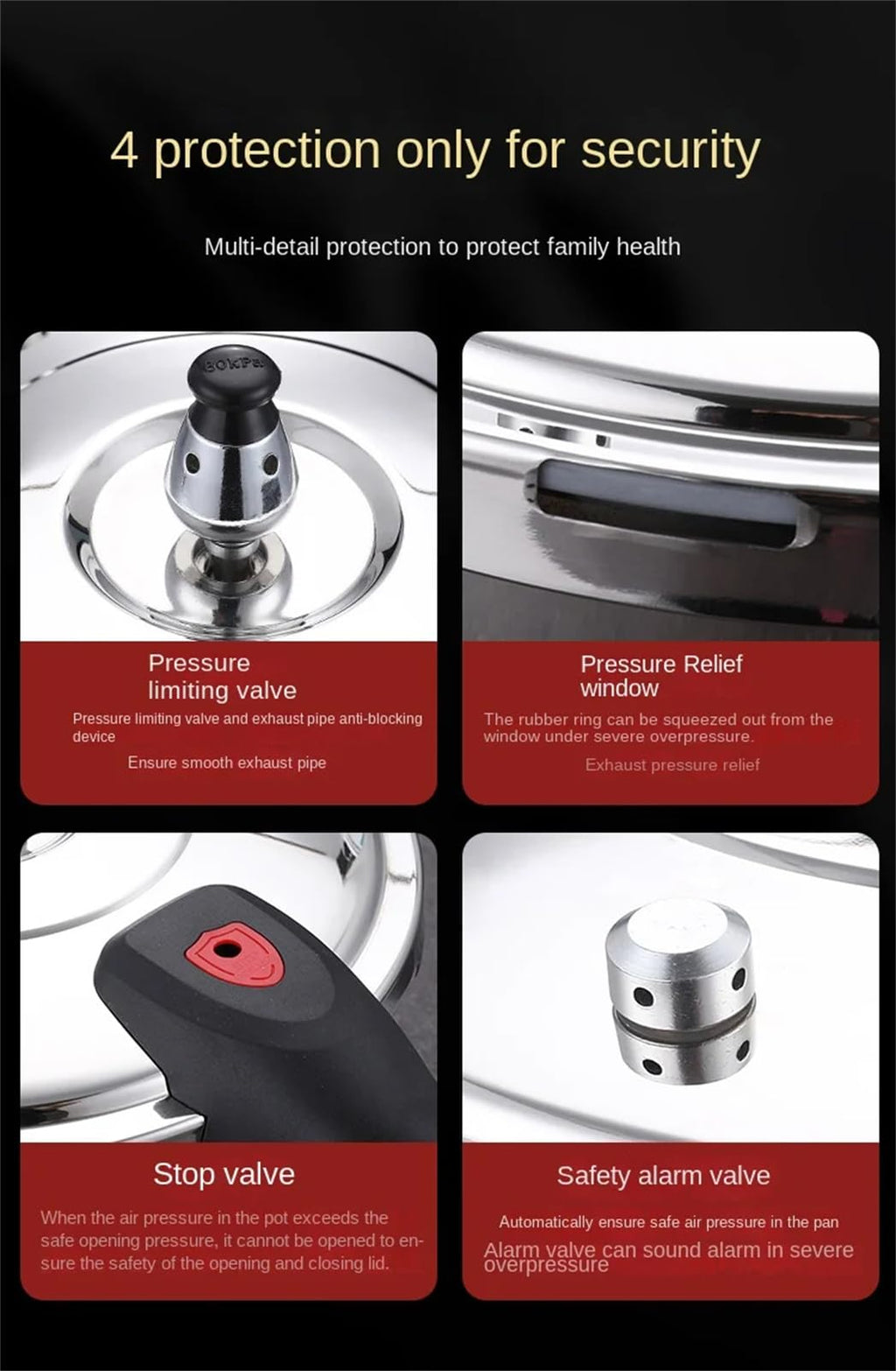 Stainless Steel 12.3L Pressure Cooker N651