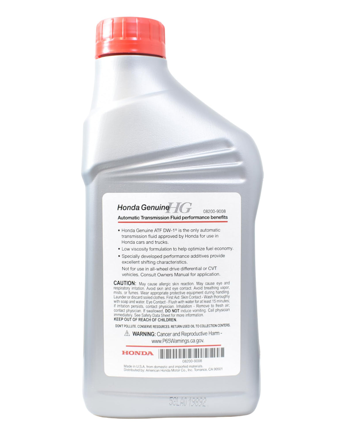 Automatic Transmission Fluid 6 Pack 1 Quart Bottles M984725