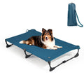 Large Elevated Dog Cot with Non-Slip Feet, Dark Blue R322