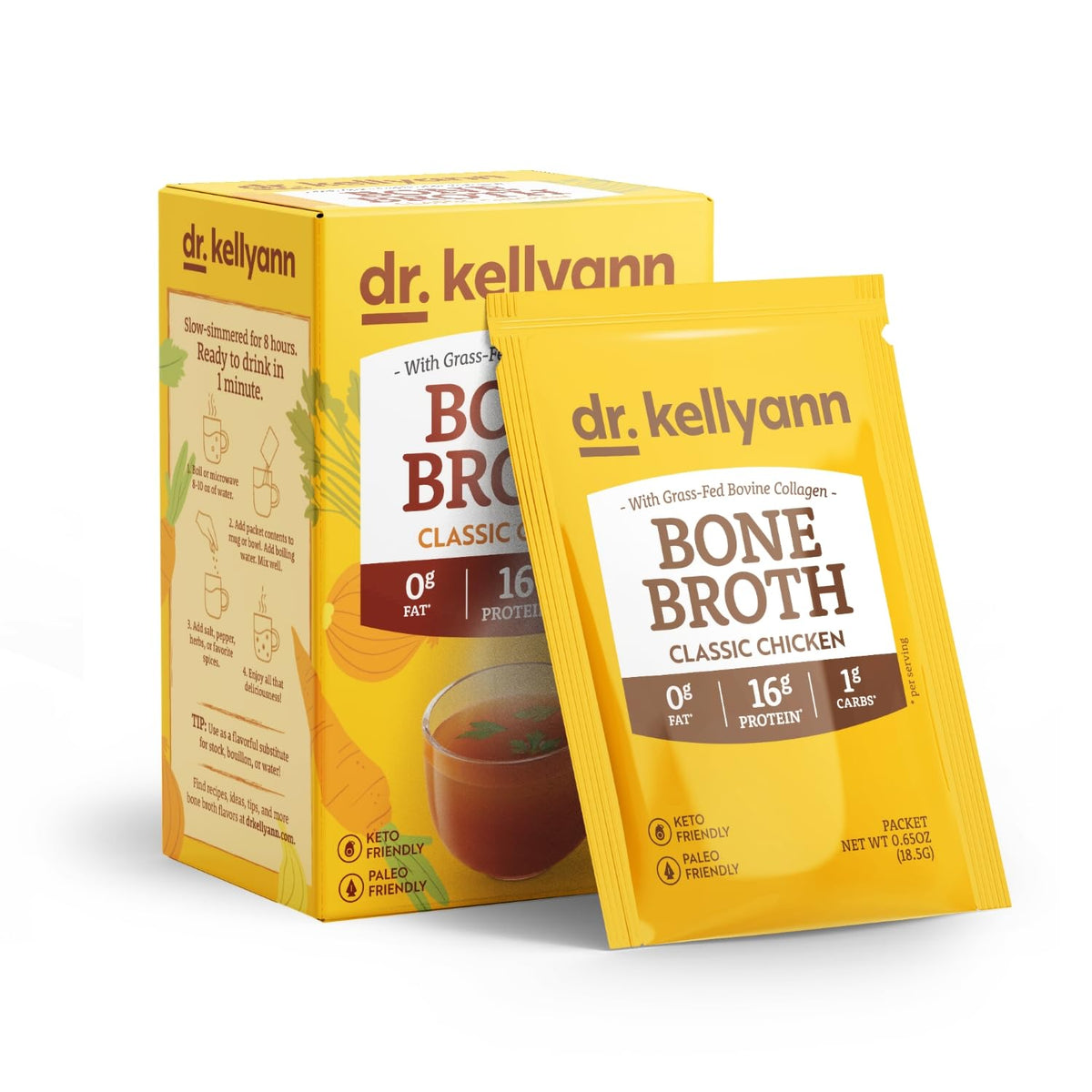 Bone Broth Packets Variety Pack 3 Boxes 21 Servings Y753