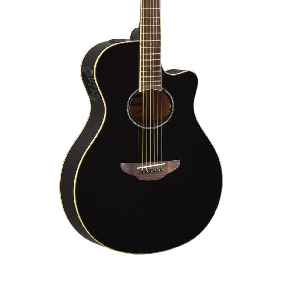 Black Thin Body Acoustic-Electric Guitar X28979