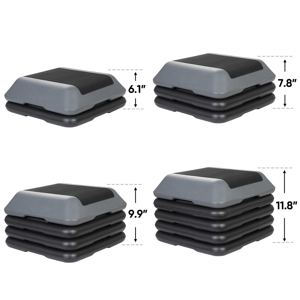 Adjustable Aerobic Step Platform with 4 Risers W5213