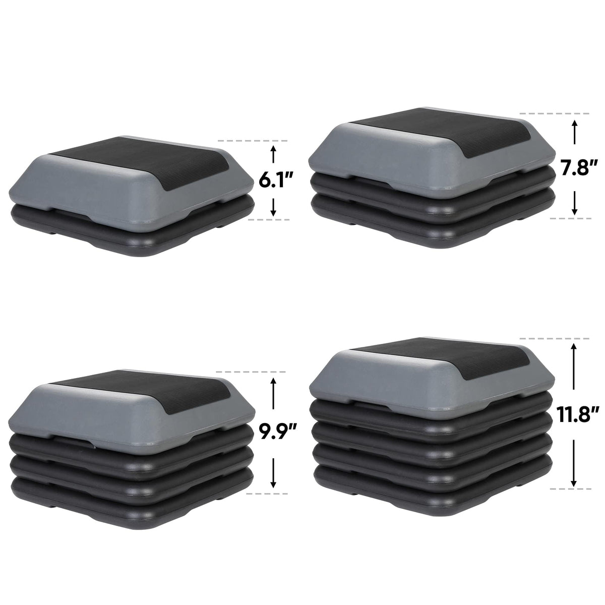 Adjustable Aerobic Step Platform with 4 Risers W5213