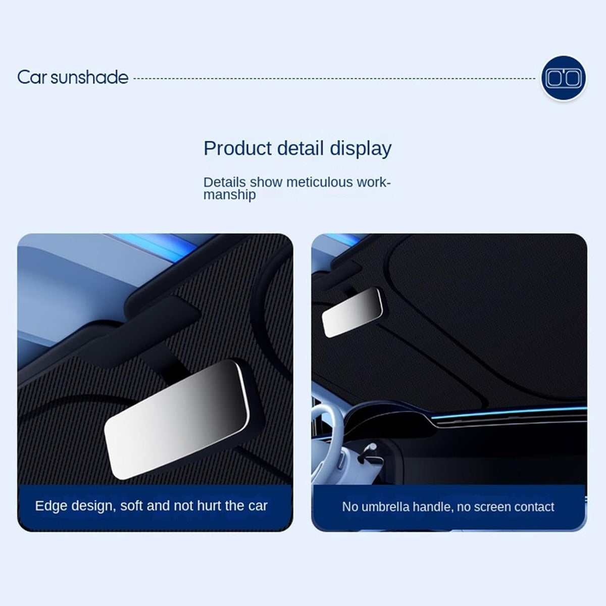 Car Windshield Sun Shade Graphene UV Protection F378