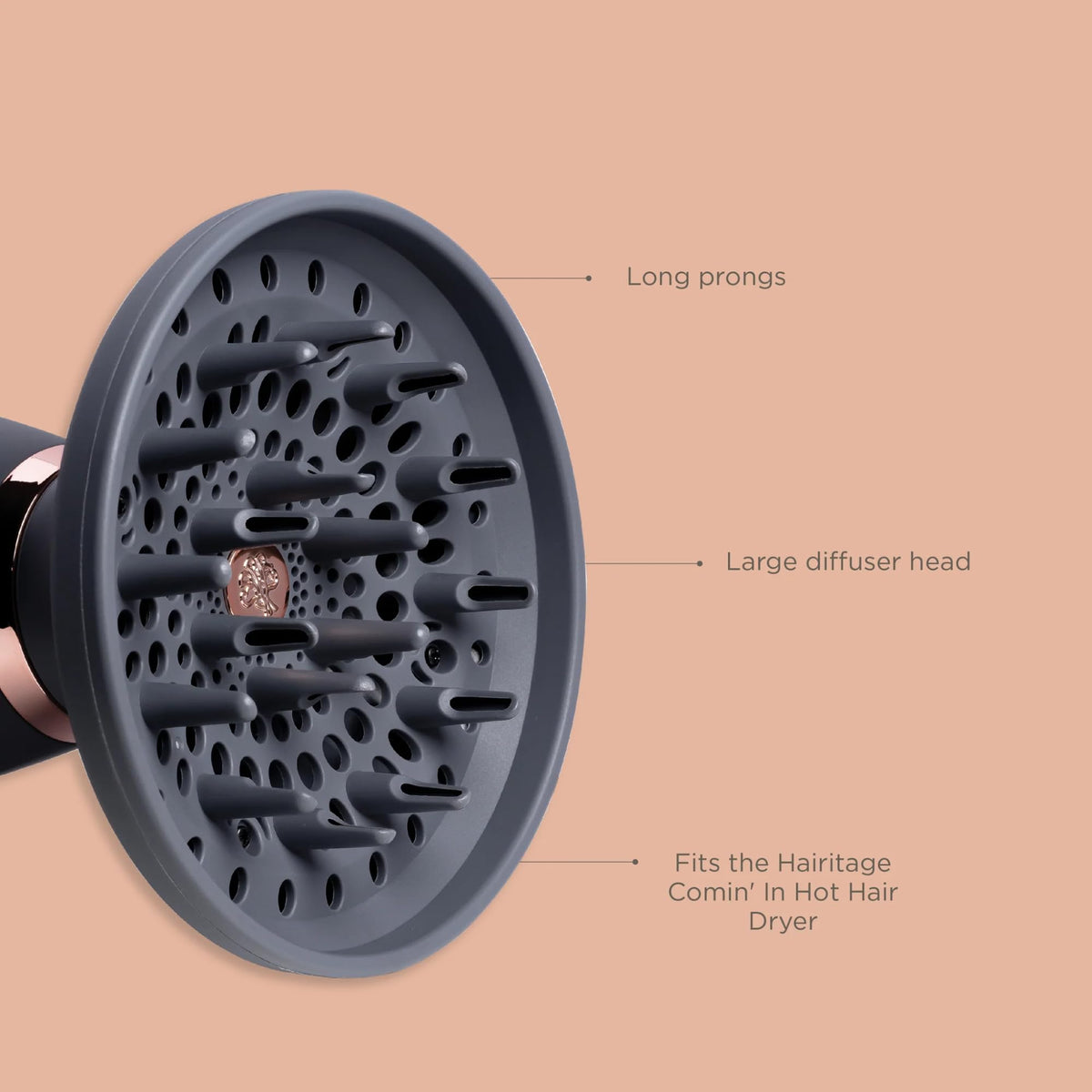 Ionic Hair Blow Dryer & Diffuser 1875 Watts 3 Heat Settings X36333