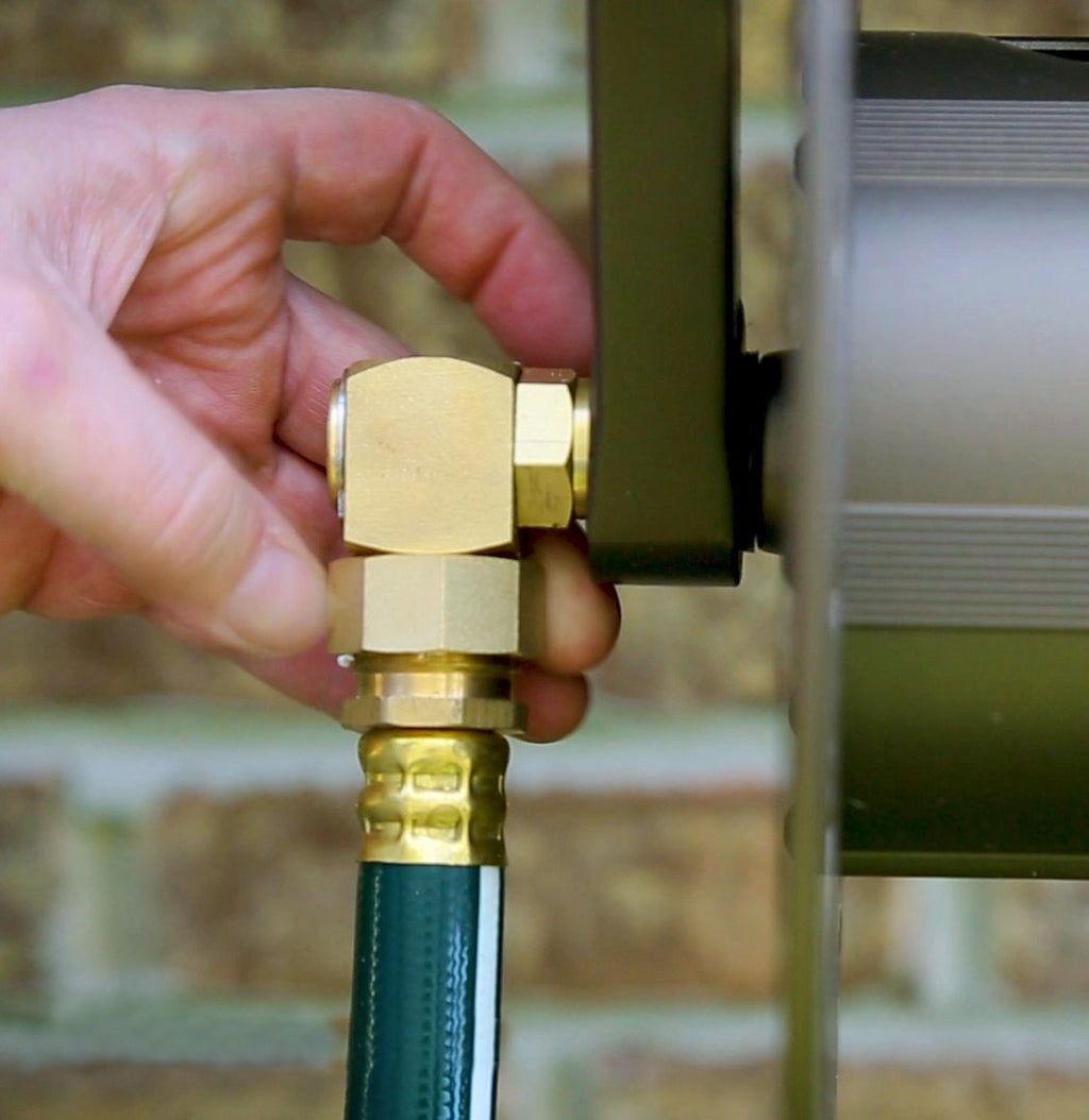 Bronze Cast Aluminum Garden Hose Reel G809