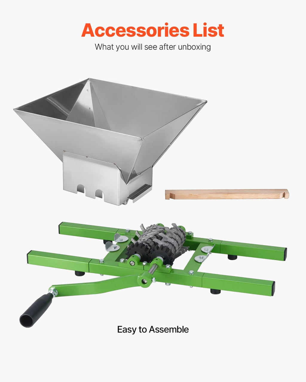 7L Stainless Steel Manual Fruit Crusher Z949241
