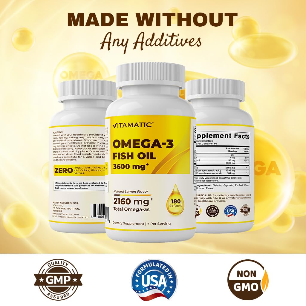 Omega 3 Fish Oil 3600mg Softgels P684