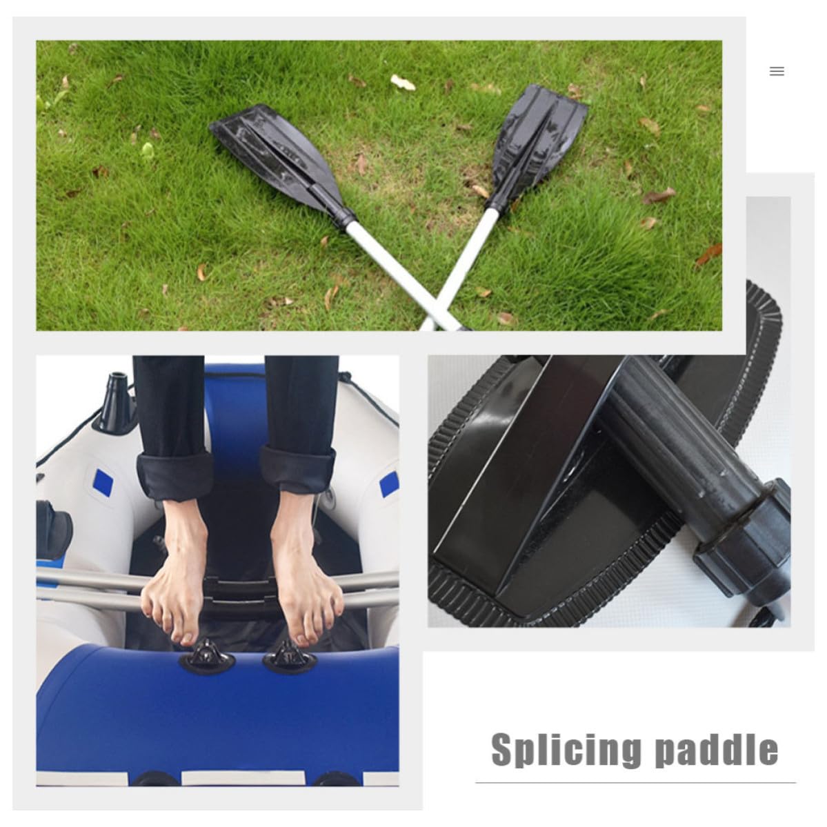 2pcs Adjustable Aluminum Alloy Kayak Paddle Set N456