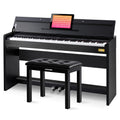 88-Key Weighted Piano with Stand, Pedals & Bench Y382611