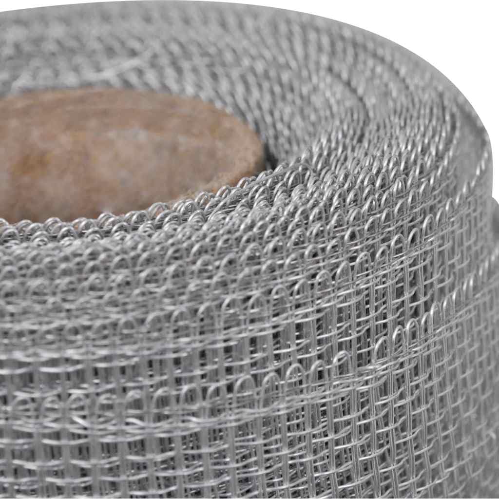 Aluminum Mesh Screen 39.4x196.9 Inch Silver Mesh Roll W640814