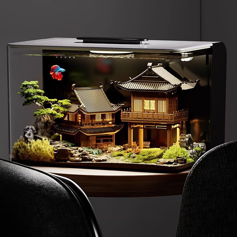 3 Gallon Transparent Self-Cleaning Acrylic Aquarium M5115