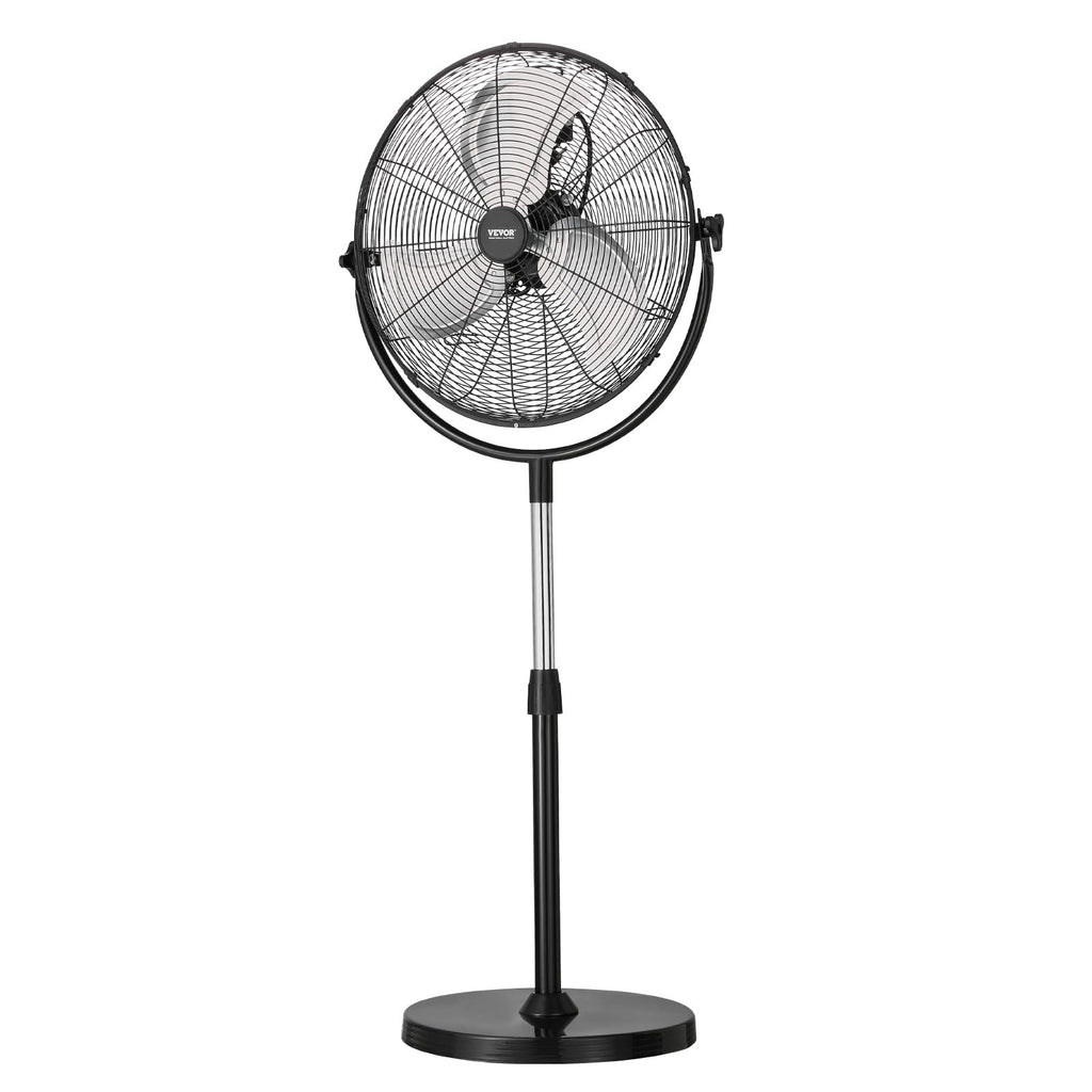 20 Inch 3 Speed Adjustable Height Pedestal Fan L39428