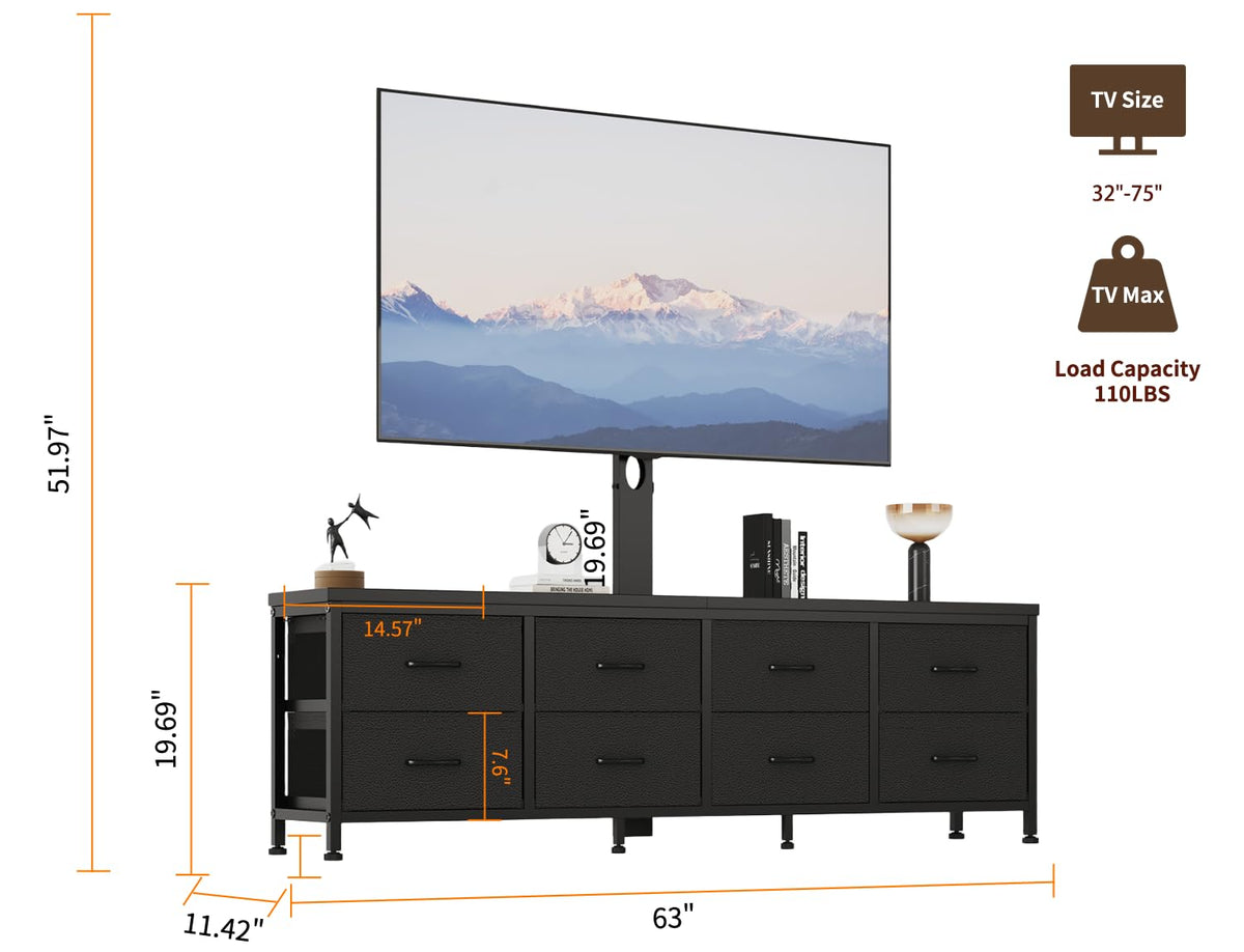 Dresser TV Stand with 8 Drawers M602702