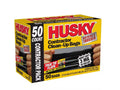 42 Gallon 50 Count 3 Mil Black Heavy Duty Trash Bags U28643