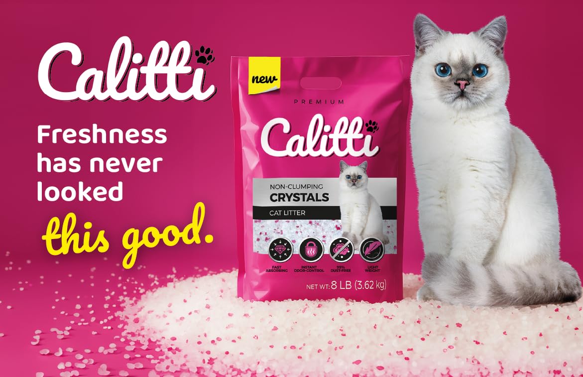 Unscented Dust Free Silica Gel Cat Litter 8 lb Bag N6692