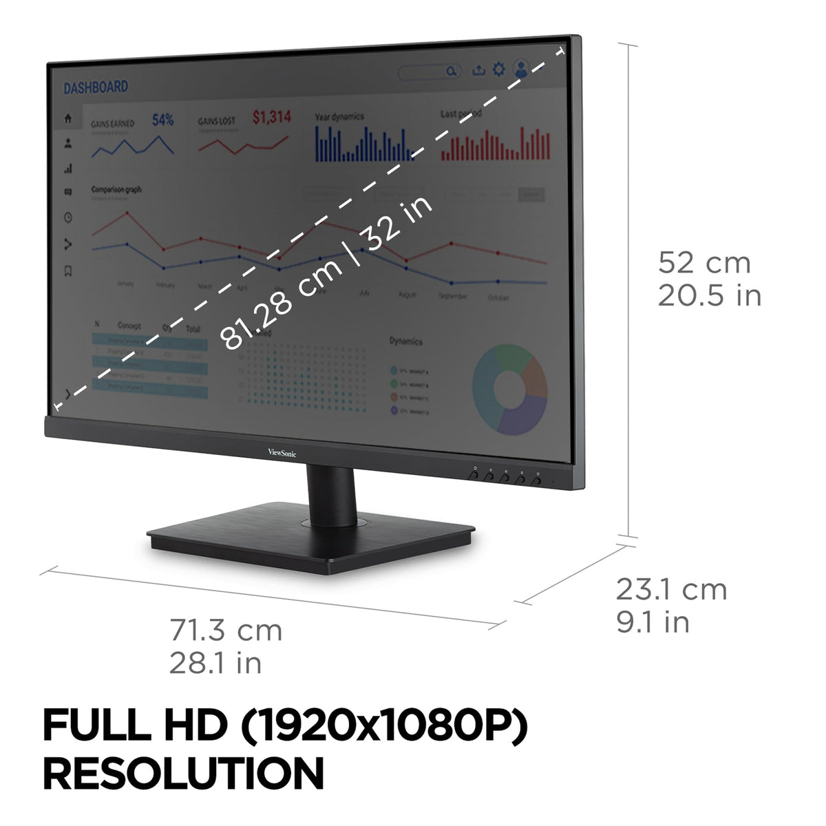 32 Inch 1080p IPS Computer Monitor C211