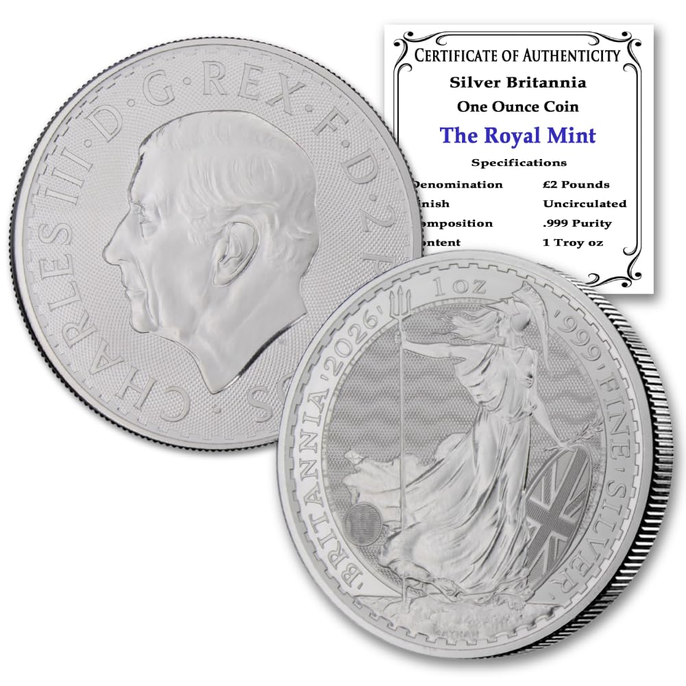 1 oz British Silver Britannia Coin Brilliant Uncirculated Q65224
