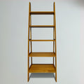 Solid Wood 5-Shelf Ladder Bookcase M6087