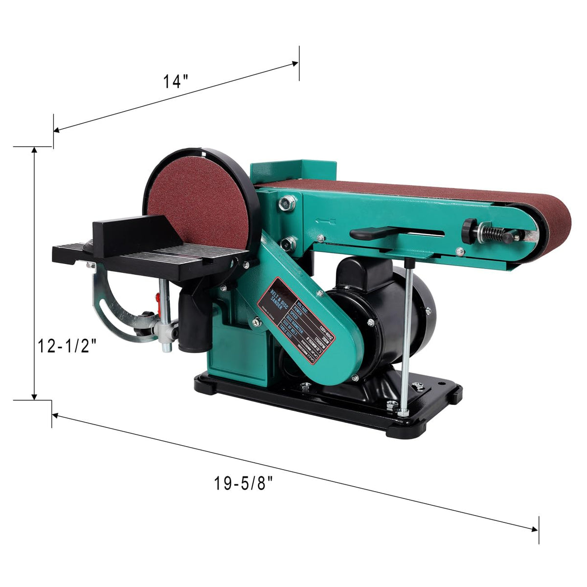 4" x 36" Belt Sander 6" Disc Polisher Grinder Sanders O79588