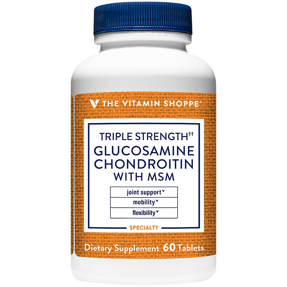 Triple Strength Glucosamine Chondroitin with MSM 1,500 MG 60 Tablets N362