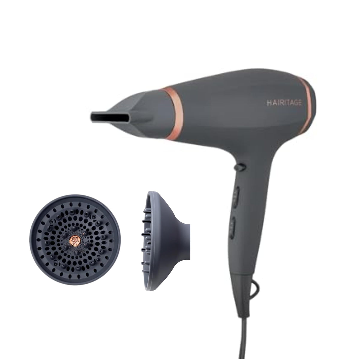 Ionic Hair Blow Dryer & Diffuser 1875 Watts 3 Heat Settings X36333