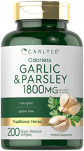Odorless Garlic & Parsley Supplement 200 Softgels P2150