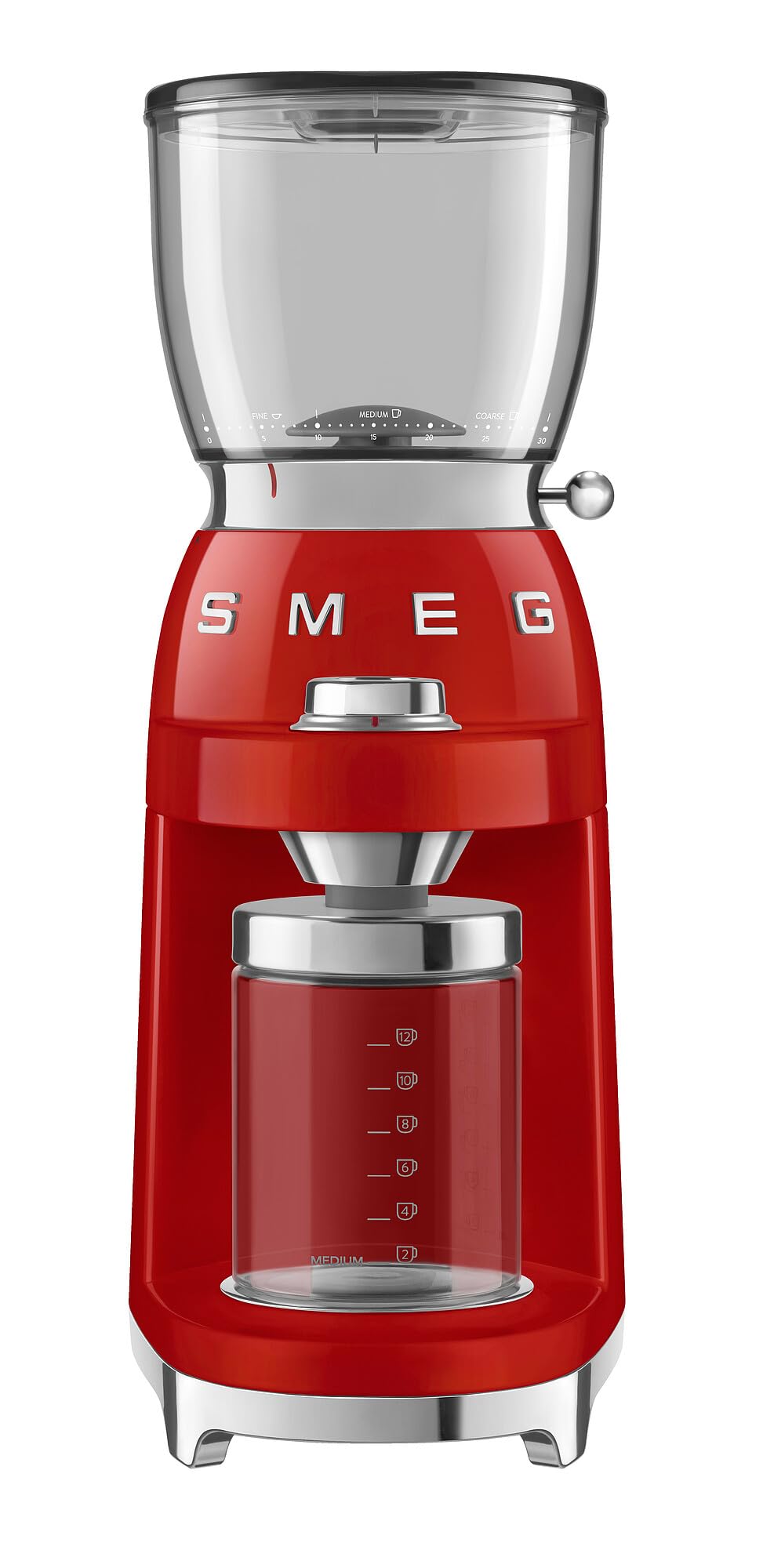 Red Coffee Grinder with 30 Grind Settings Z5849