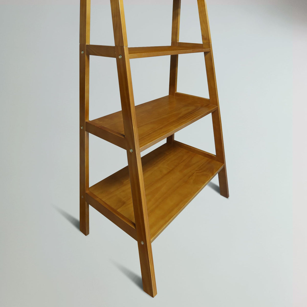 Solid Wood 5-Shelf Ladder Bookcase M6087